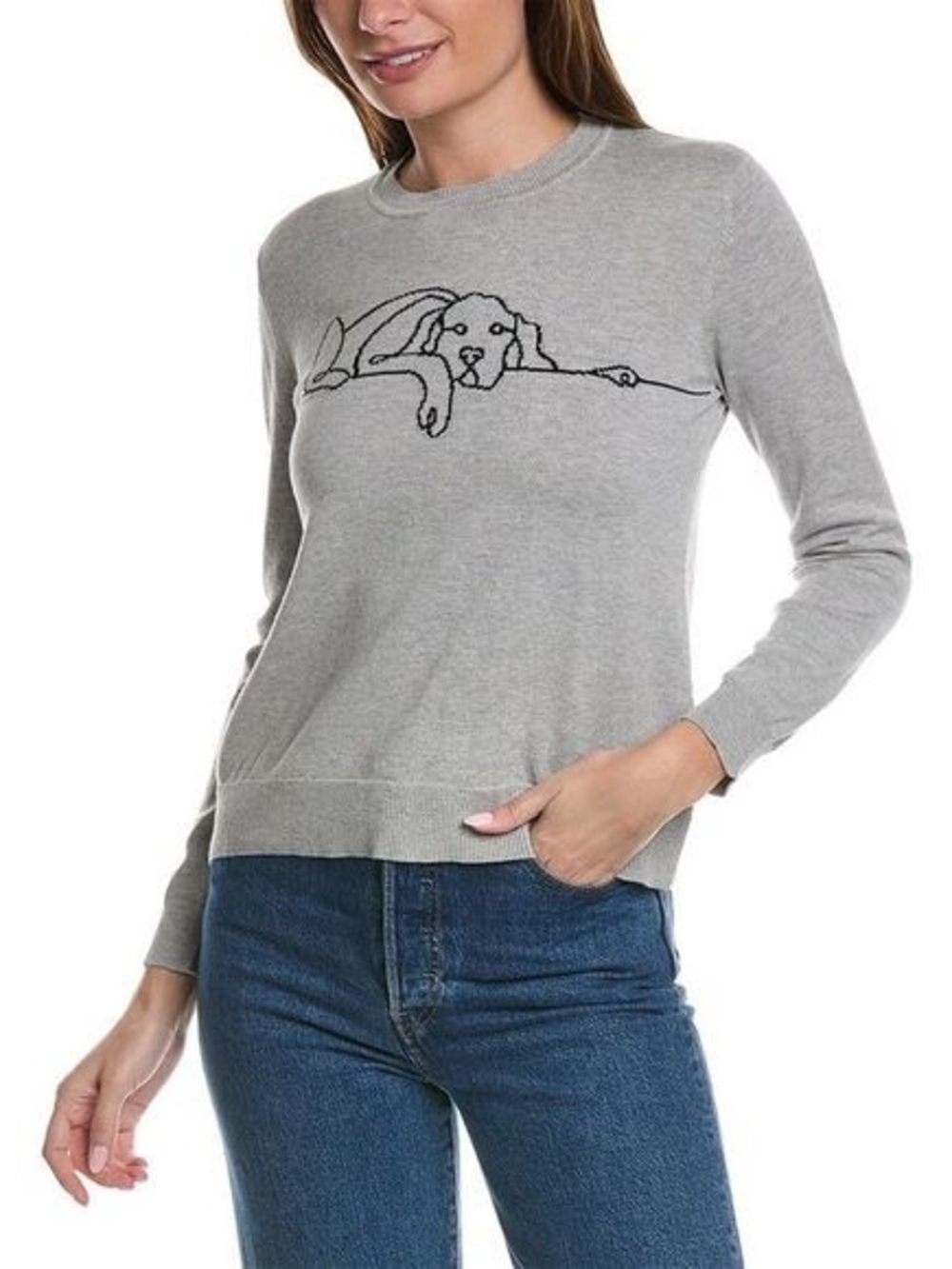 Alashan Lazy Lab Cashmere Blend Popover Dog Sweater L